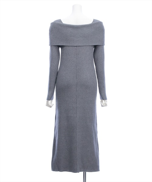 CLEAR BASIC ワンピース オフショル風ニットワンピース「大人