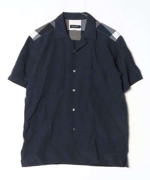 ブラックレーベル クレストブリッジ 半袖シャツ　Mサイズ　25,300円 紺系 BLACK LABEL CRESTBRIDGE（ブラックレーベル クレストブリッジ） 半袖