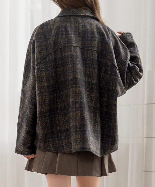 DAY CLOSET コート アウター 「裏キルティング/前後アシメで後ろ姿