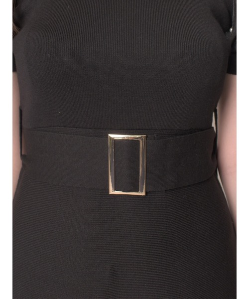 「MIIA」 半袖ワンピース FREE ベージュ レディース_画像6