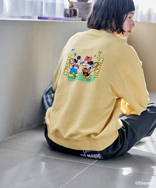 Rinamoussy mickey スウェット FREAK'S STORE（フリークスストア） トレーナー スウェット 「新色追加