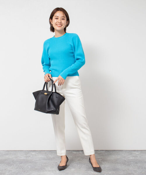 「NOLLEY'S」 パンツ 36 ライトグレー レディース_画像3