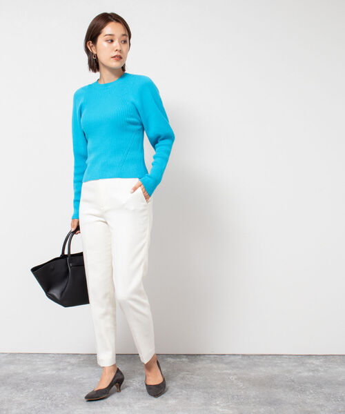 「NOLLEY'S」 パンツ 36 ライトグレー レディース_画像5