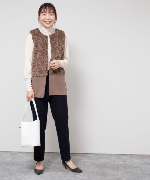 「NOLLEY'S」 パンツ 36 ライトグレー レディース_画像9