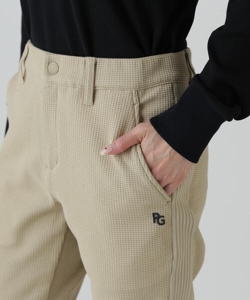 PEARLY GATES（パーリーゲイツ） パンツ 杢ワッフルパンツ レディース