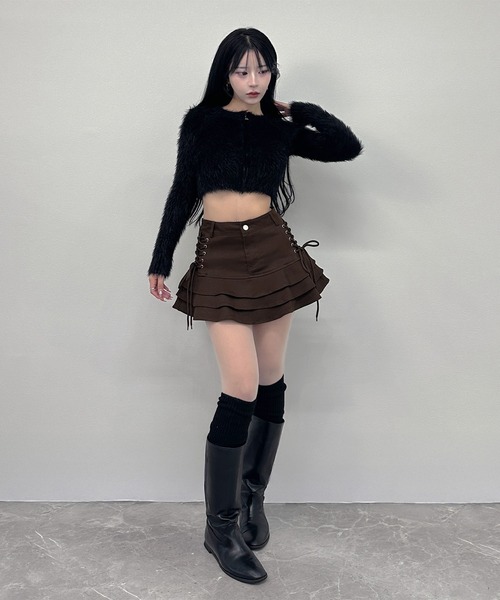 FOLLOWIN（フォロウィン） スカート 「 インパン裏地付 」サイドリボン