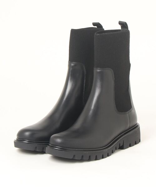 コルソローマ CORSO ROMA 9 モールドソールリブニットショートブーツ コルソローマ ノーヴェ CORSO ROMA 9 モールドソールリブニット