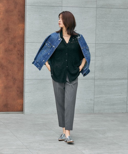 GLOBAL WORK（グローバルワーク） スラックス パンツ ウツクシルエット