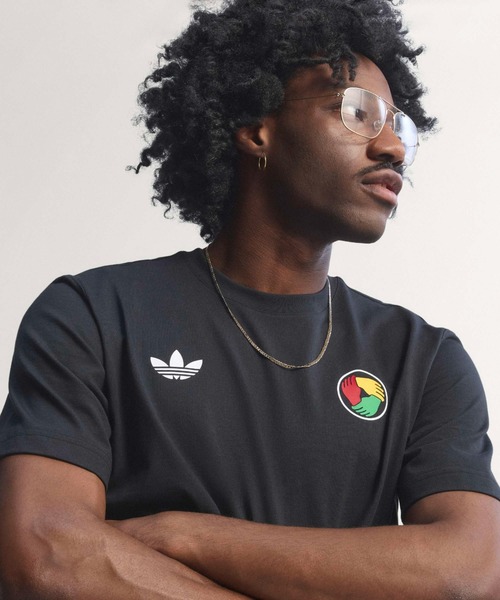 adidas ボブ・マーリー Tシャツ ブラック adidas Bob Marley ORIGINALS T-Shirt ブラック（アディダス ボブ