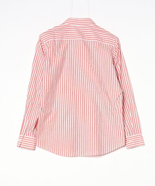 「maxsix」 ストライプ柄長袖シャツ S レッド メンズ_画像2