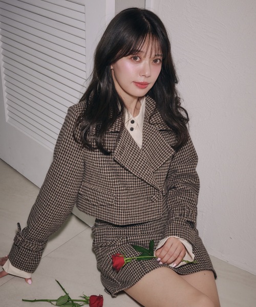 fupel セットアップ 3way short stand collar coat setup / 3way