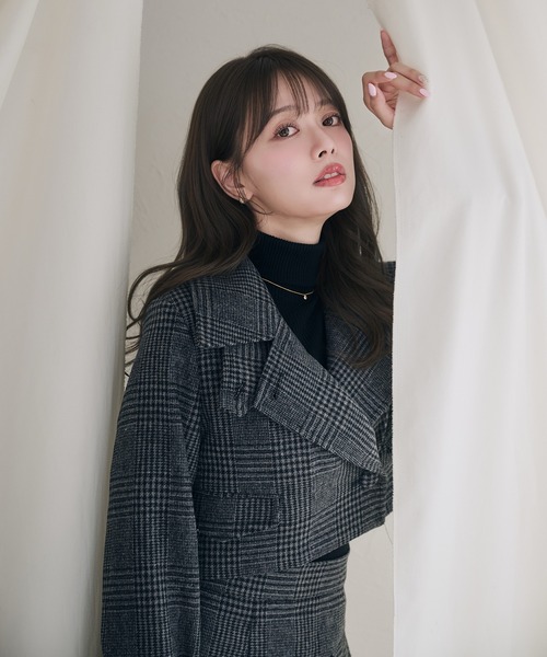 fupel セットアップ 3way short stand collar coat setup / 3way