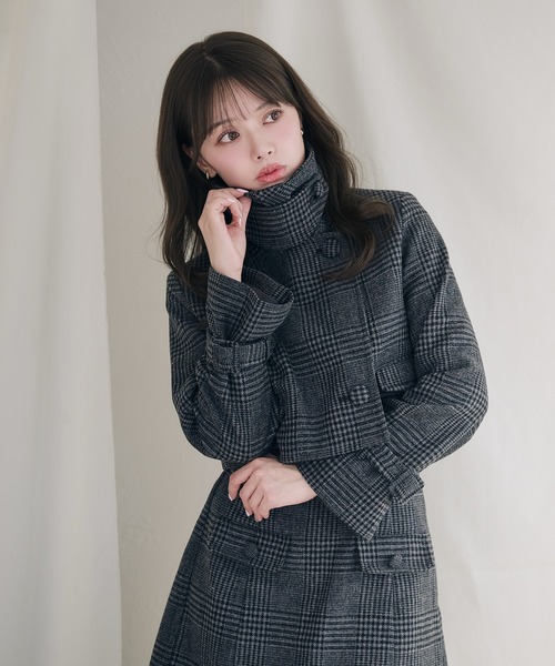 fupel セットアップ 3way short stand collar coat setup / 3way