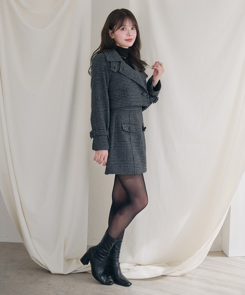 fupel セットアップ 3way short stand collar coat setup / 3way