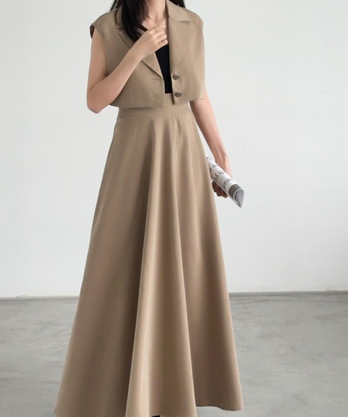 「ECLIN」 セットアップ L ブラック レディース_画像7