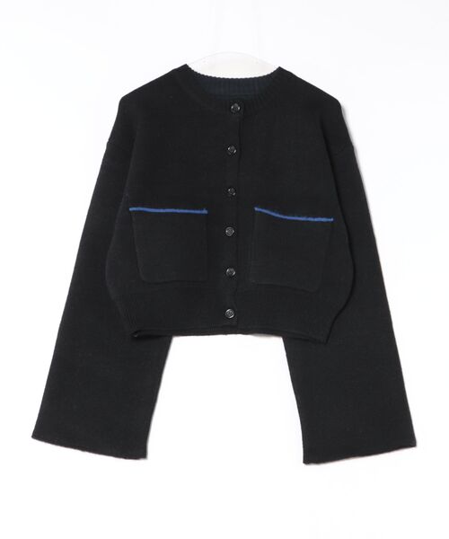 VICKY（ビッキー） カーディガン アルパカタッチダブルフェイスニット