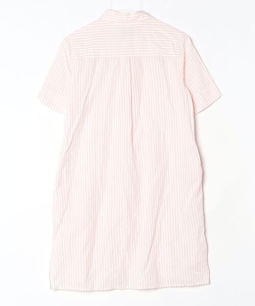 「arnold palmer timeless」 ストライプ柄シャツワンピース 2 ピンク レディース_画像2
