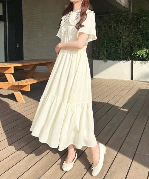 「apres jour」 半袖ワンピース X-LARGE ピンク レディース_画像4