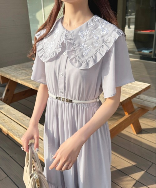 「apres jour」 半袖ワンピース X-LARGE ピンク レディース_画像9