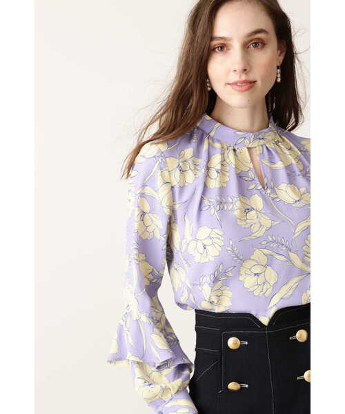 「PINKY&DIANNE」 長袖ブラウス 38 ブルー レディース_画像6