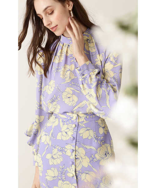 「PINKY&DIANNE」 長袖ブラウス 38 ブルー レディース_画像9