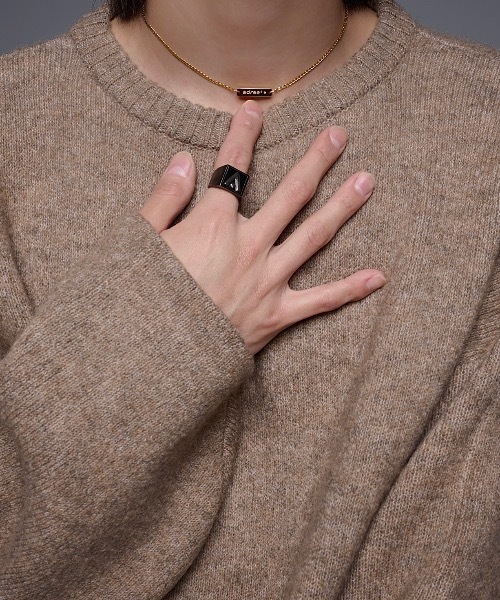 「ADRER」 長袖ニット LARGE ブラック メンズ_画像3