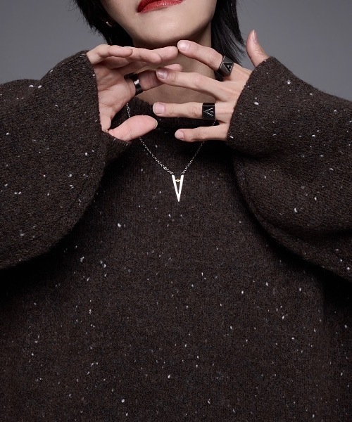 「ADRER」 長袖ニット LARGE ブラック メンズ_画像4