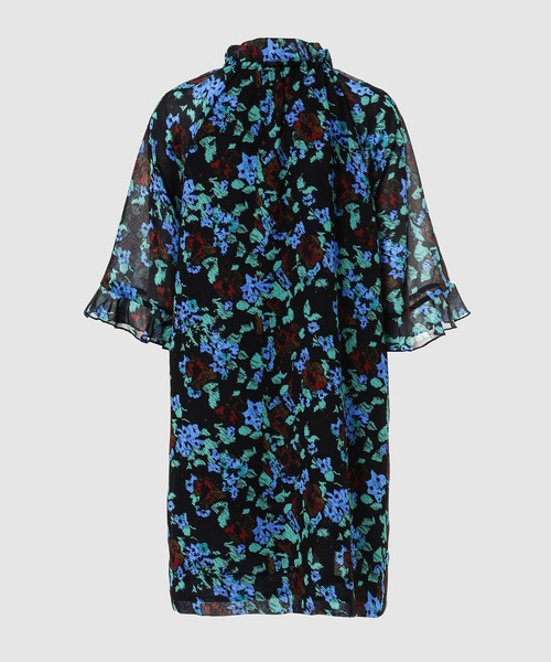 「GANNI」 7分袖ワンピース 34 ブルー系その他 レディース_画像2