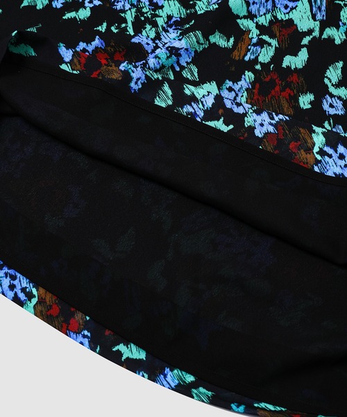 「GANNI」 7分袖ワンピース 34 ブルー系その他 レディース_画像3