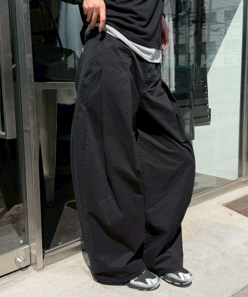 チノパン 「Chikashitsu +」pleats chino wide pants / 「チカシツプラス」プリーツチノワイドパンツ_8