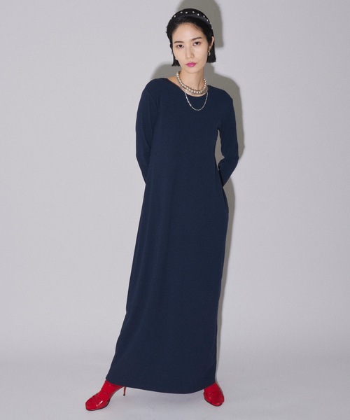 yae」 ニットワンピース 36 ネイビー レディース : ZOZOTOWN Yahoo!店