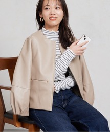 「Chez toi」 ブルゾン FREE アイボリー レディースの画像2