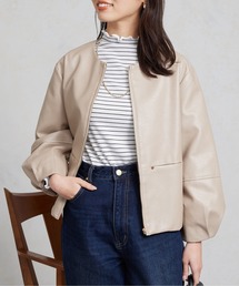 「Chez toi」 ブルゾン FREE アイボリー レディースの画像3