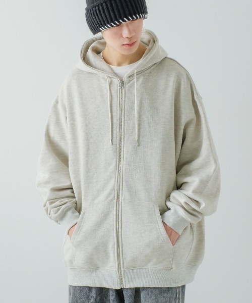 「improves」 ジップアップパーカー MEDIUM ブラック メンズ_画像9