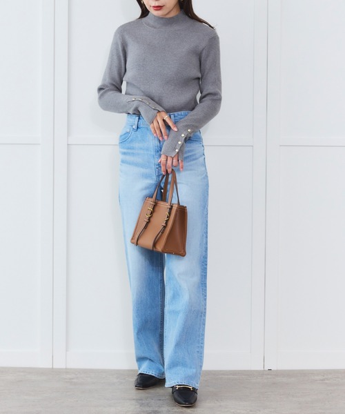 「Sirin」 長袖ニット FREE グレー レディース_画像9