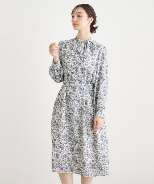 LAURA ASHLEY（ローラアシュレイ） ワンピース 「WEB限定／ネック