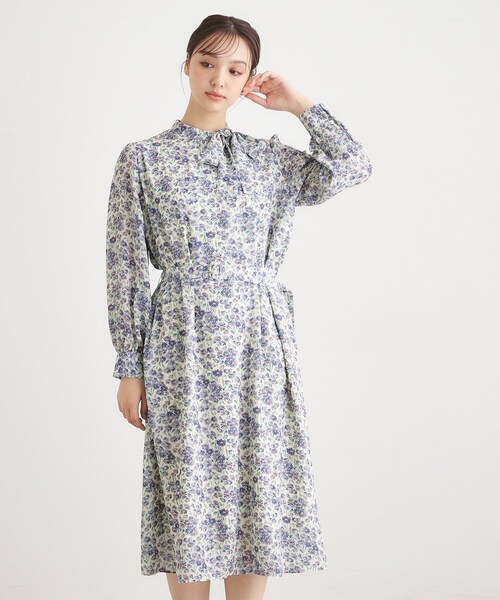 LAURA ASHLEY（ローラアシュレイ） ワンピース 「WEB限定／ネック