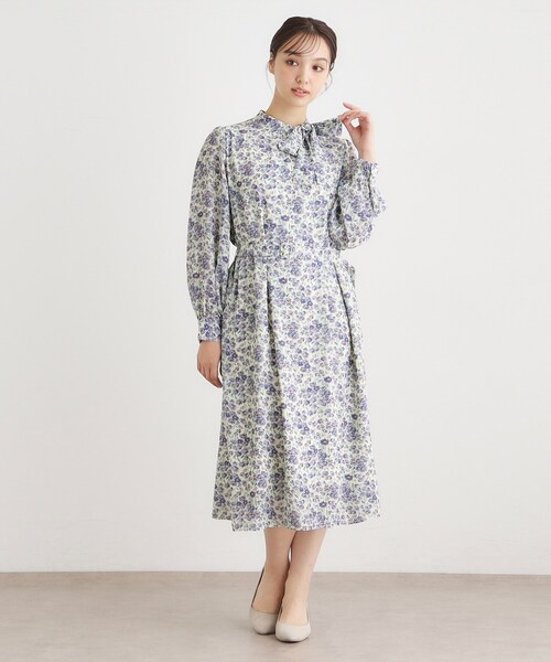 LAURA ASHLEY（ローラアシュレイ） ワンピース 「WEB限定／ネック