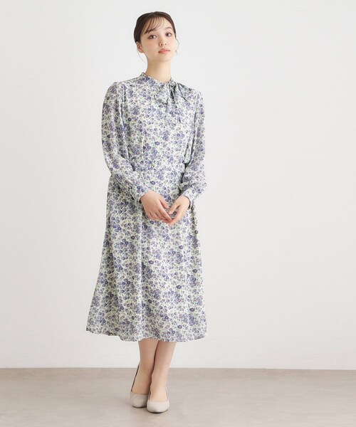 LAURA ASHLEY（ローラアシュレイ） ワンピース 「WEB限定／ネック