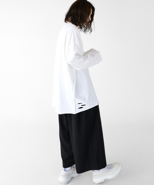 「minsobi」 長袖Tシャツ FREE ブラック メンズ_画像3