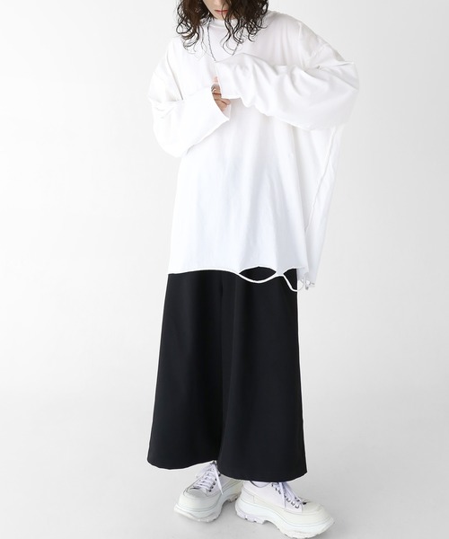 「minsobi」 長袖Tシャツ FREE ブラック メンズ_画像4