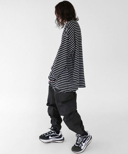 「minsobi」 長袖Tシャツ FREE ブラック メンズ_画像8