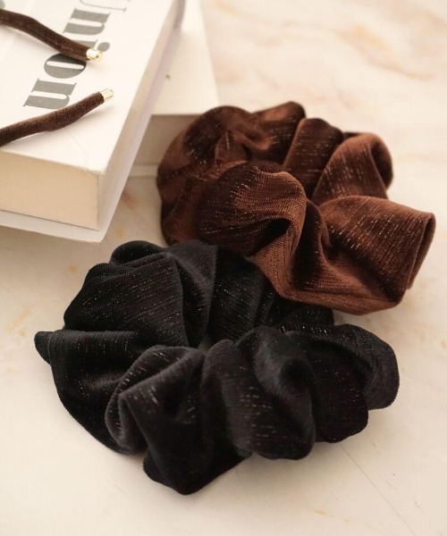 flower シュシュ ニュアンスストライプシュシュ : ZOZOTOWN Yahoo!店