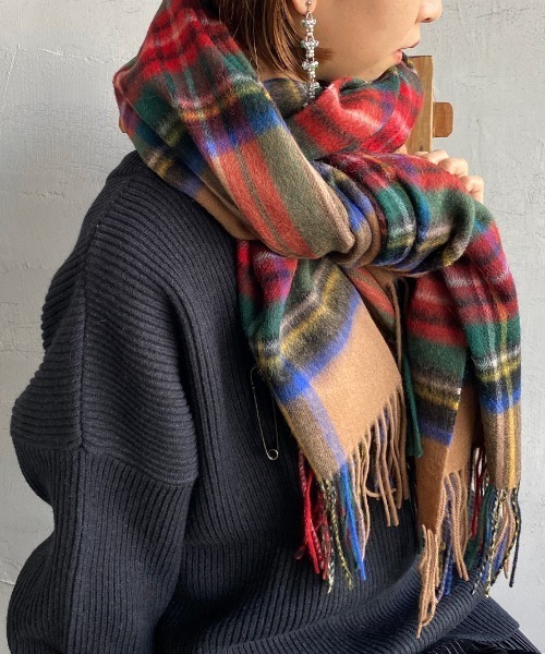 TWEED MILL（ツイードミル） ストール F ベージュ レディース