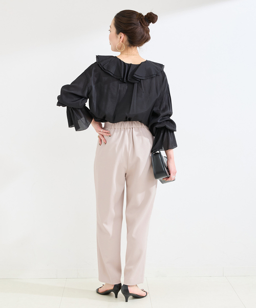 B.C STOCK（ベーセーストック） スラックス パンツ 手洗い可 / T/R