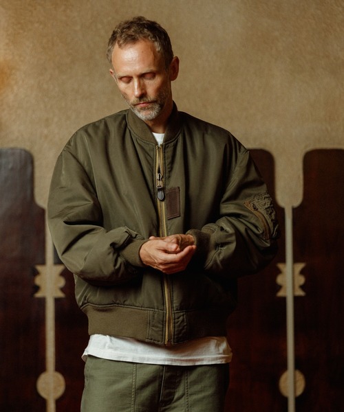 「WILD LIFE TAILOR Adam et Rope'」 ブルゾン L カーキ メンズ_画像3