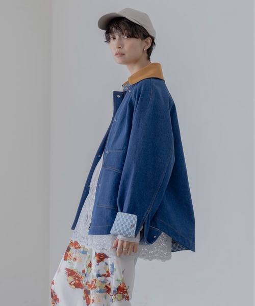 超美品♡値下げ♡Eimee Law♡ベロアボンディング ハートボタンカバーオール Eimee Law（エイミーロウ） カバーオール バックエンブロイダリー