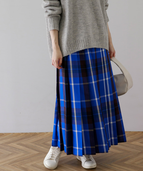 URBAN RESEARCH Sonny Label プリーツスカート FREE ブルー レディース