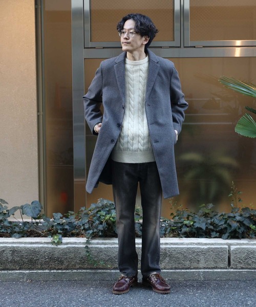 BACK NUMBER チェスターコート M ダークグレー メンズ : ZOZOTOWN