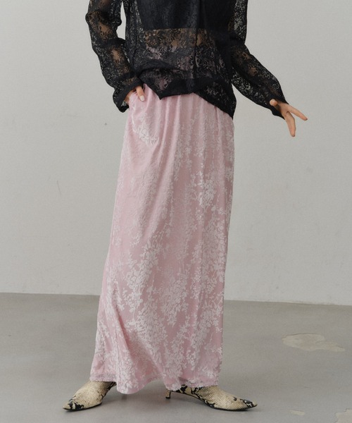 Sheer opal skirt / シアーオパールスカート ロング スカート Sheer opal skirt / シアーオパールスカート